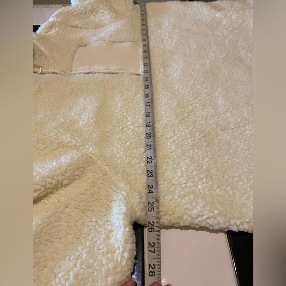 Torrid Active Winter White Sherpa Half Zip Pullover Sweater SZ 1X / 14-16 Cozy - Picture 13 of 15